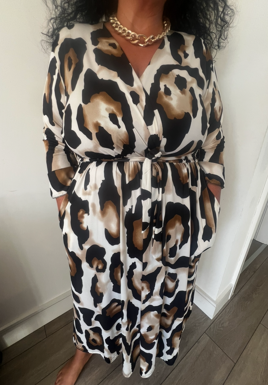 The Mob Wife Dress - Leopard